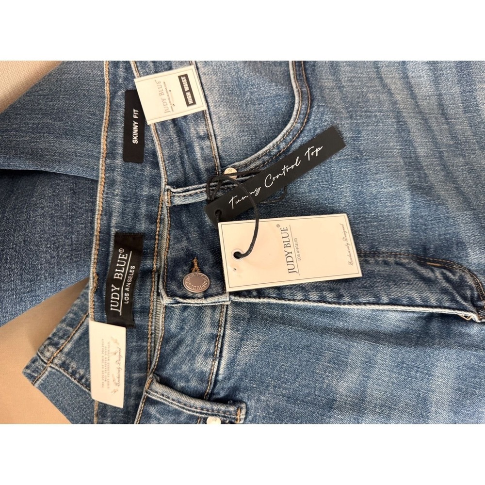 Judy Blue Blue High Waist Tummy Control Skinny Jeans JB88799 MD-CO - Picture 6 of 7